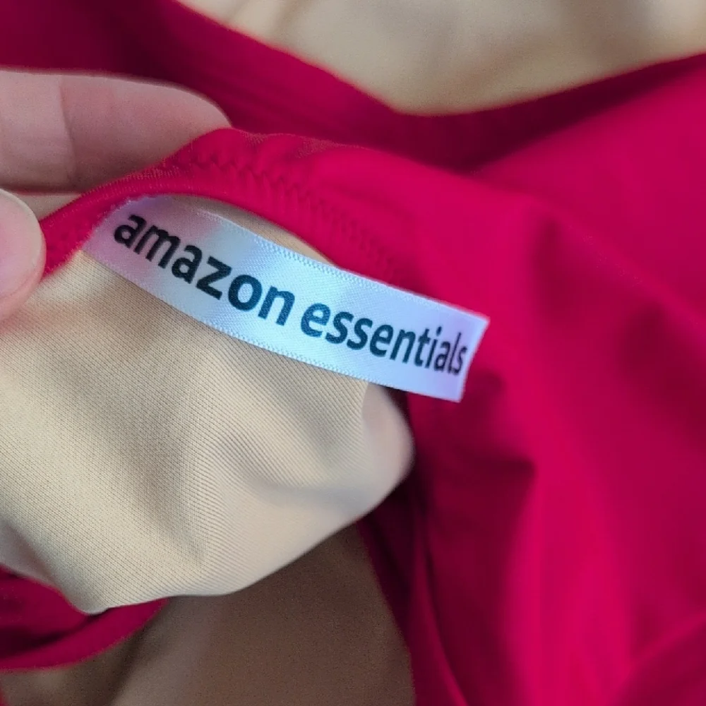 Amazon Essentials Red Tankini Top - Picture 3 of 5